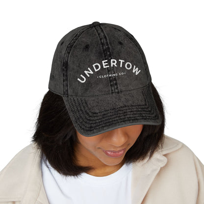 vintage embroidered Undertow logo cap - unisex denim dad hat