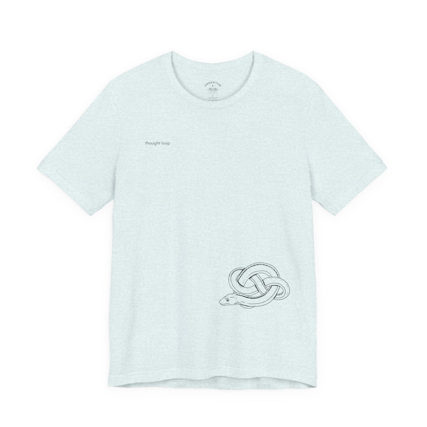 thought loop - eel in a knot graphic tee
