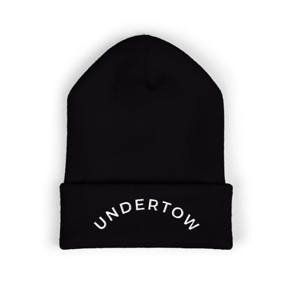 Undertow embroidered cuffed beanie (light) - unisex knit beanie