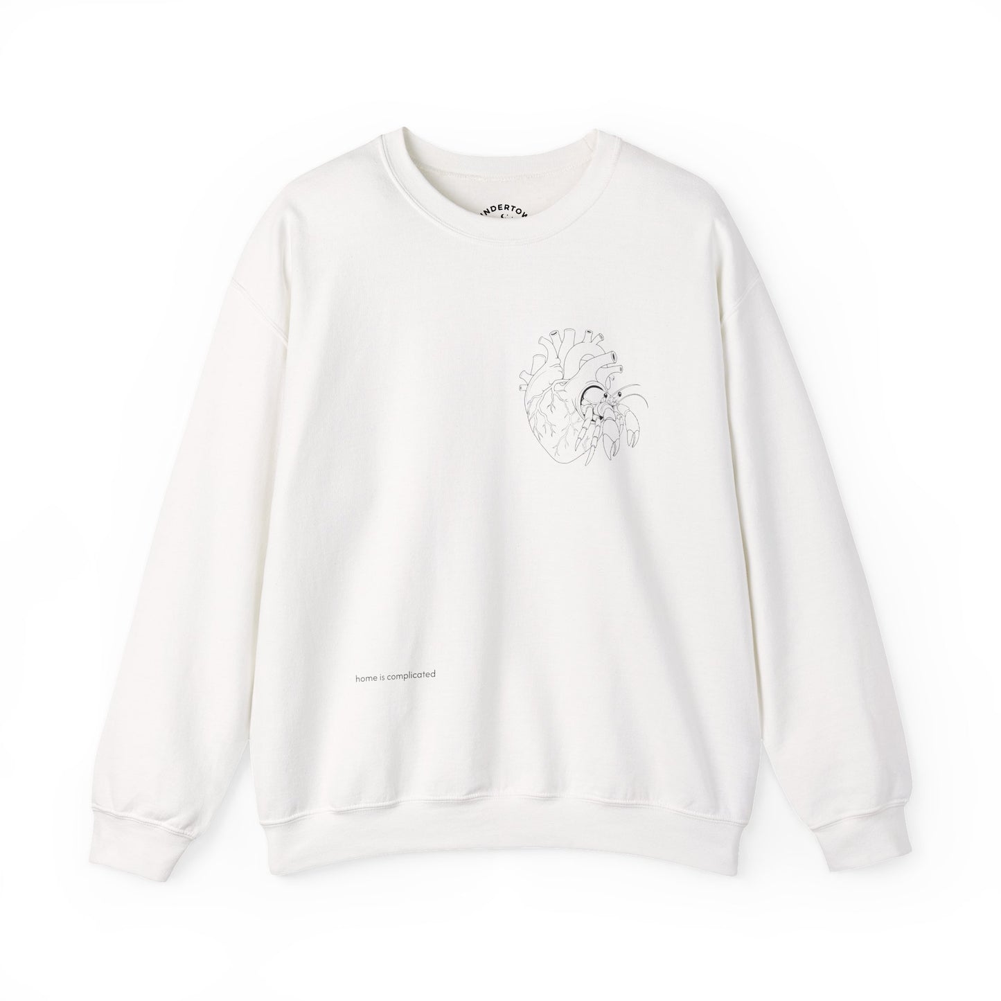home is complicated - unisex crewneck sweater