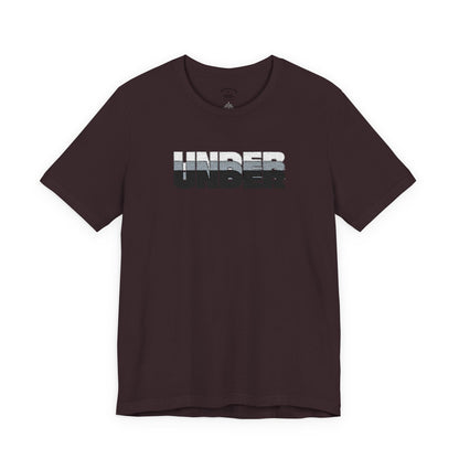 'UNDER' embroidered slogan tee - unisex vintage-style soft tshirt