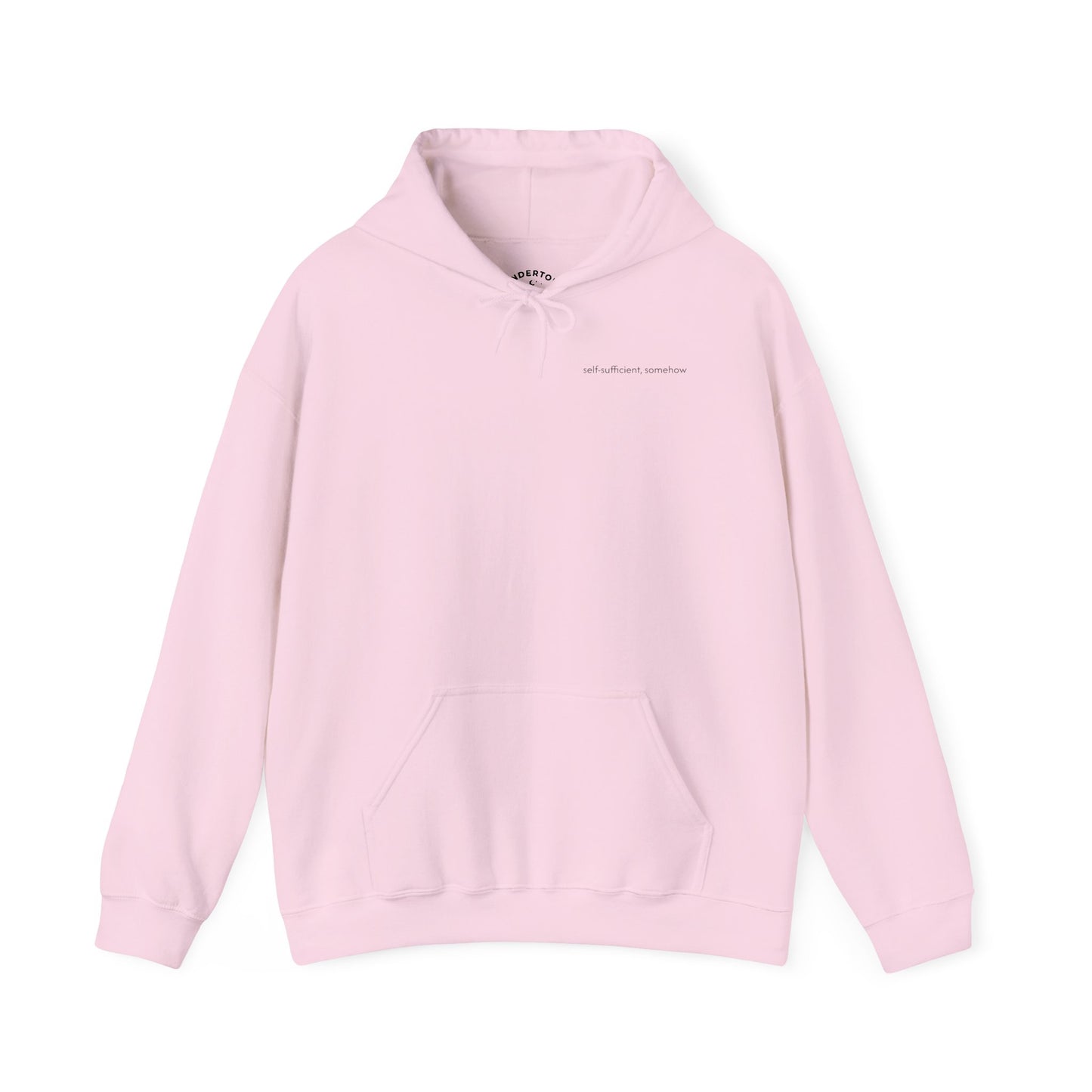 self-sufficient, somehow - unisex heavyweight hoodie