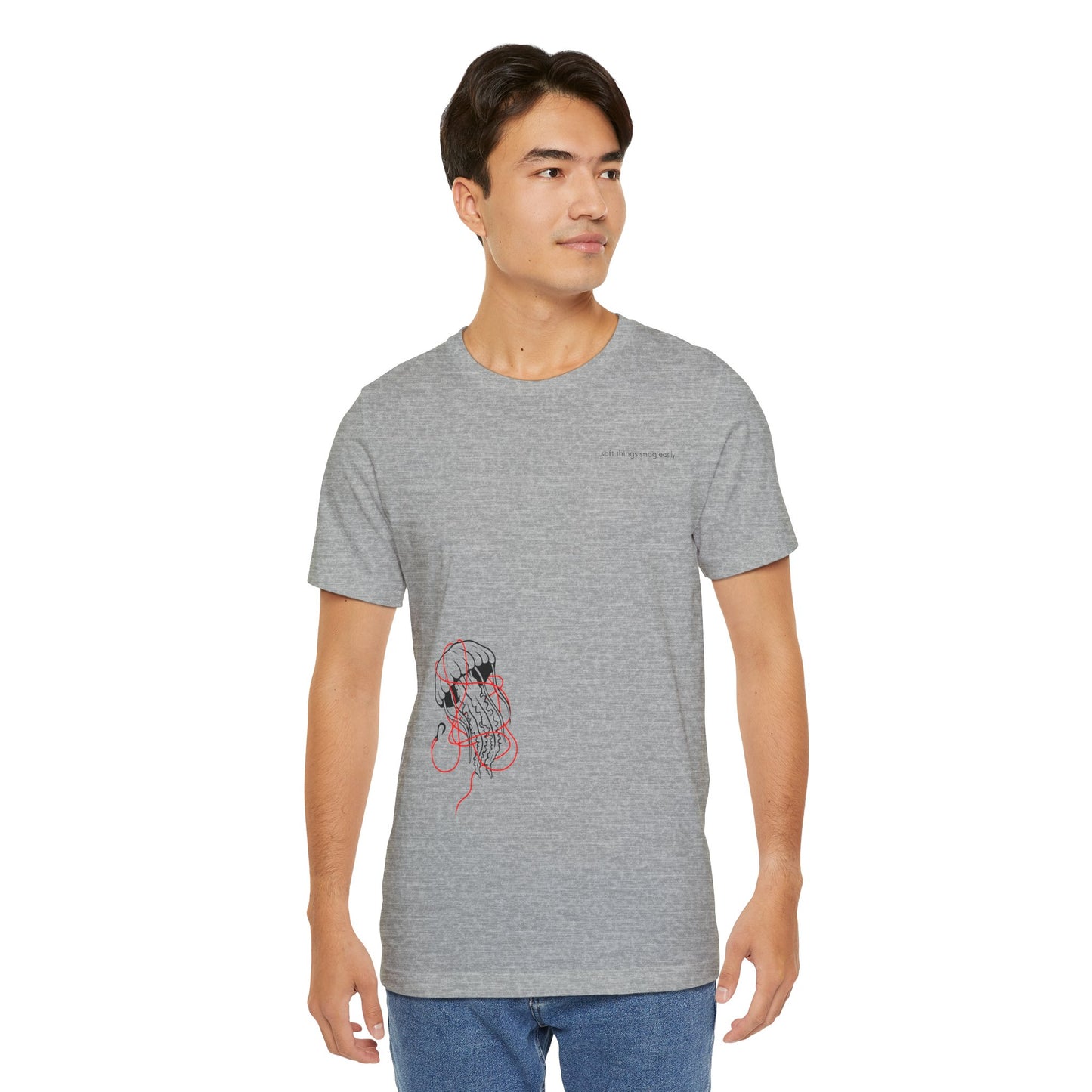 soft things snag easily - unisex cotton t-shirt