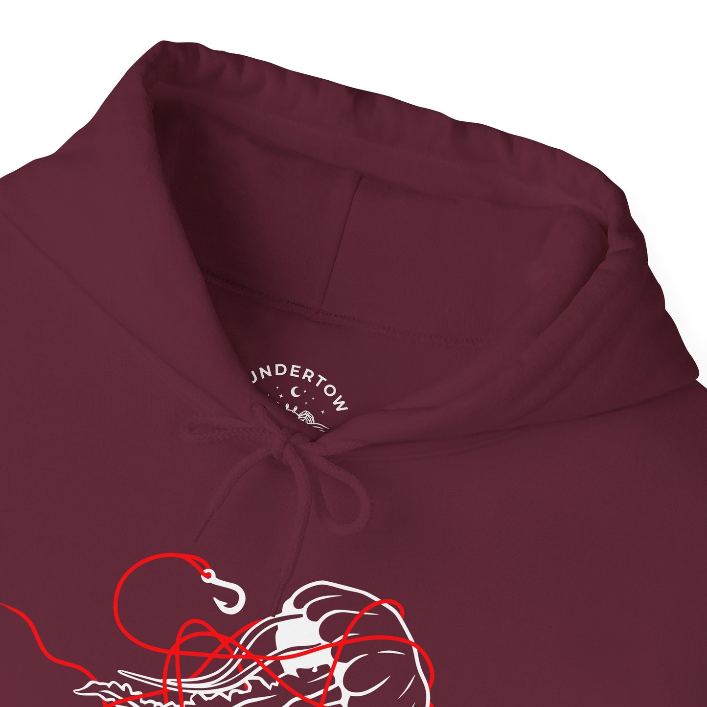 soft things snag easily - jellyfish and fishing line graphic hoodie