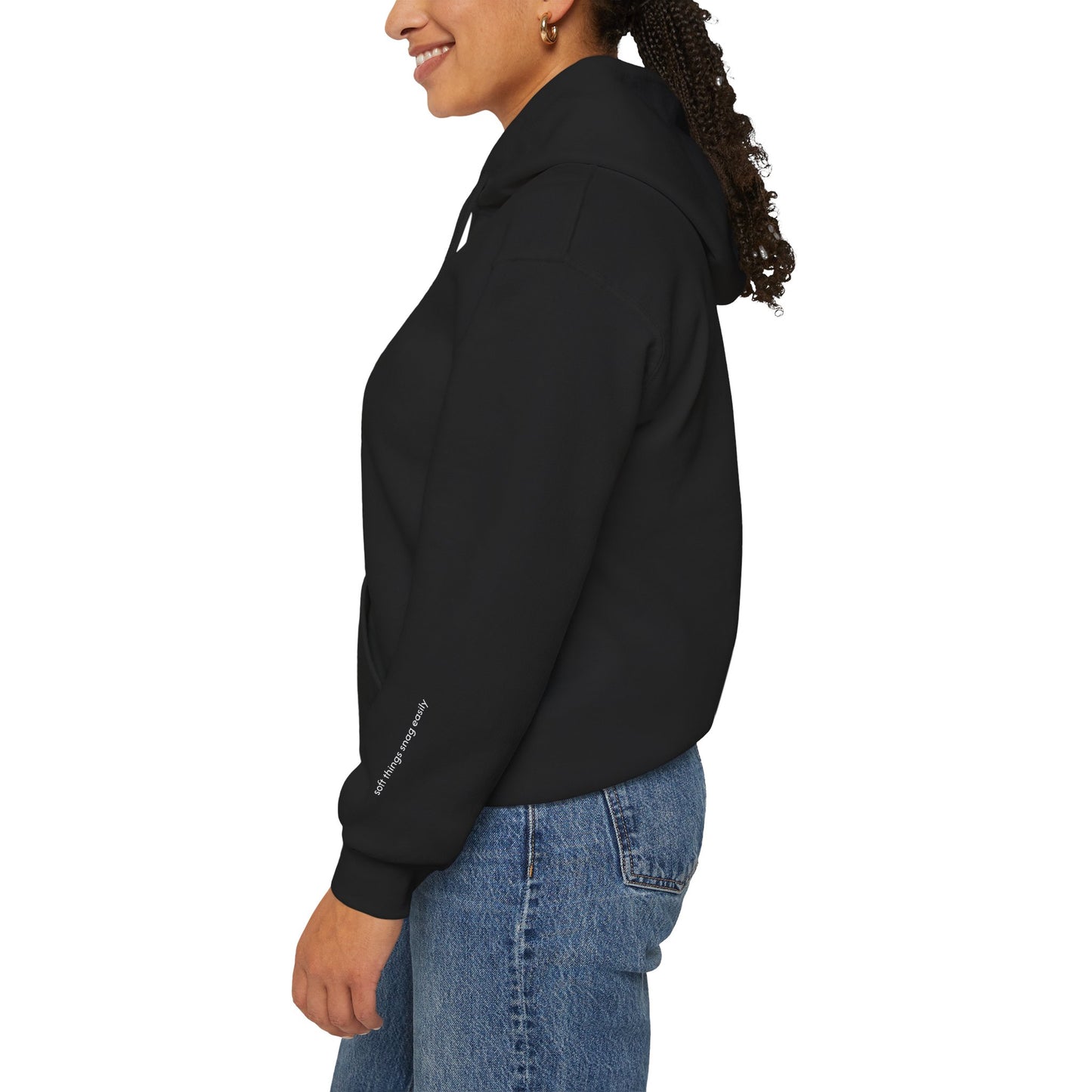 soft things snag easily - jellyfish and fishing line graphic hoodie