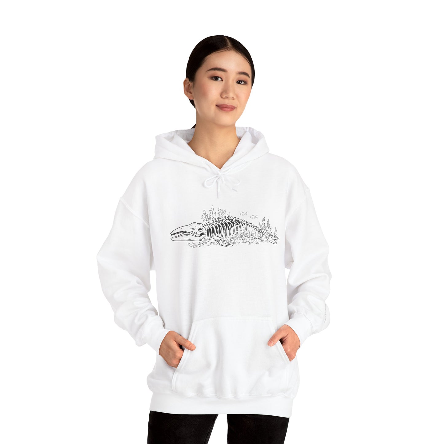 something still blooms here - unisex cotton-poly blend hoodie