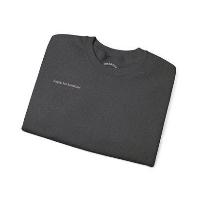 fragile, but functional - crewneck sweater with hermit crab