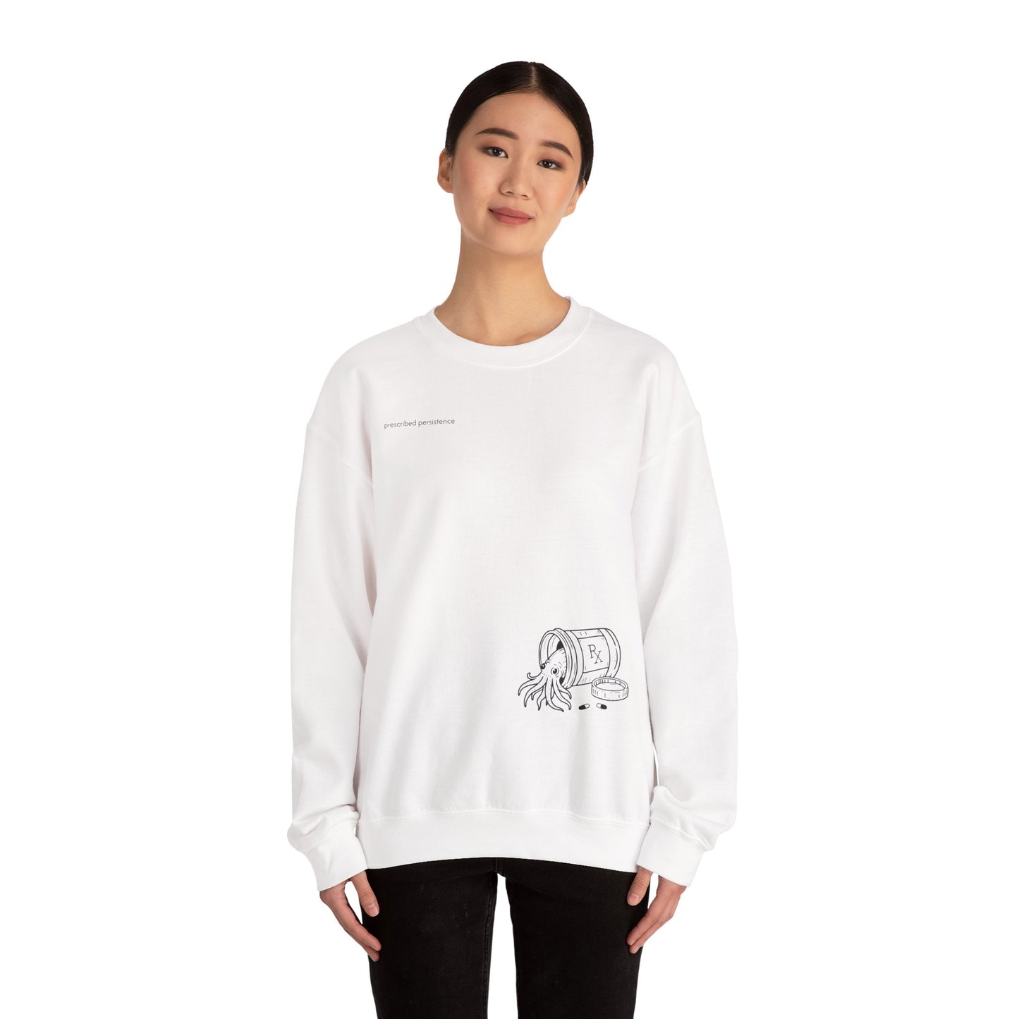 prescribed persistence - unisex mid-weight crewneck sweater