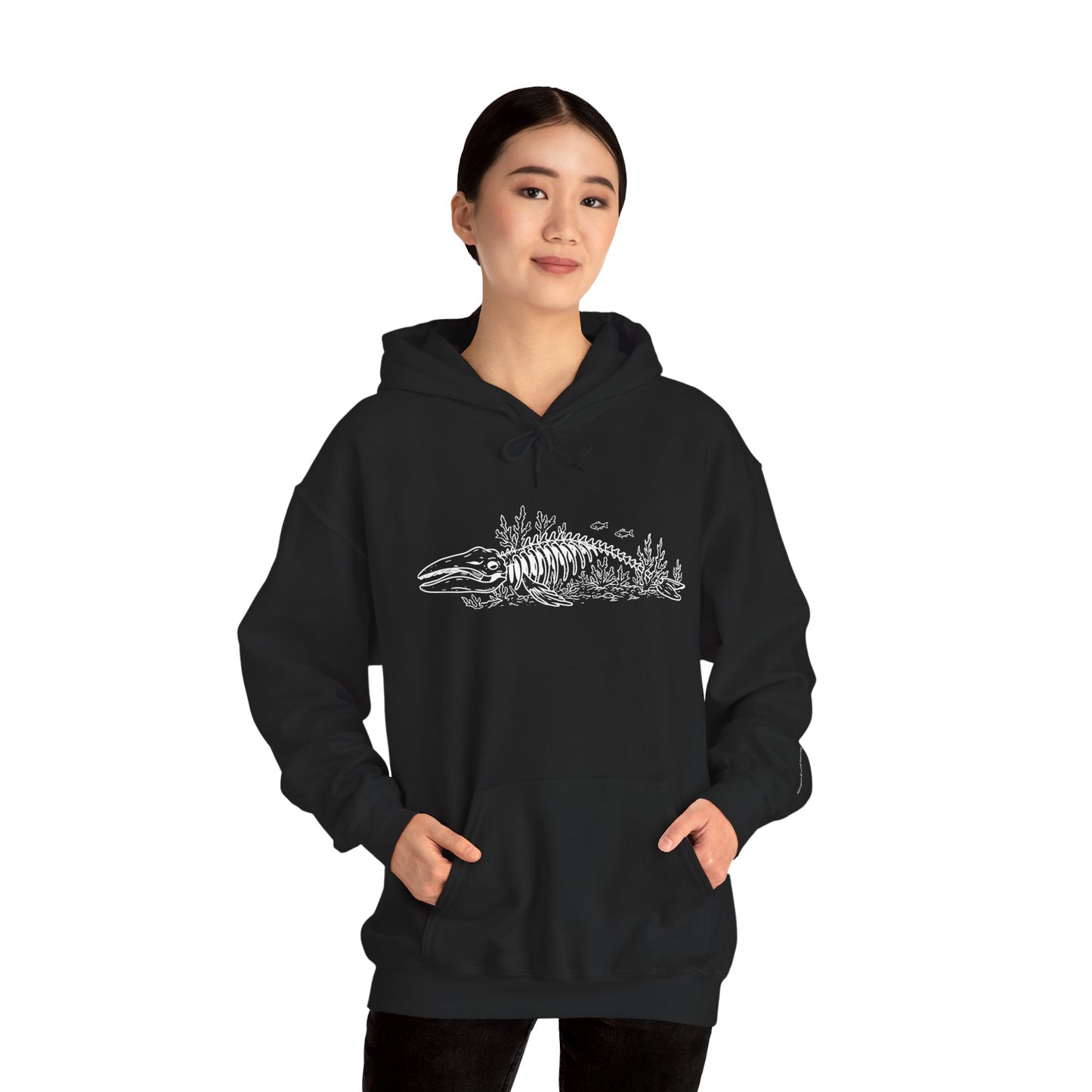something still blooms here - unisex cotton-poly blend hoodie