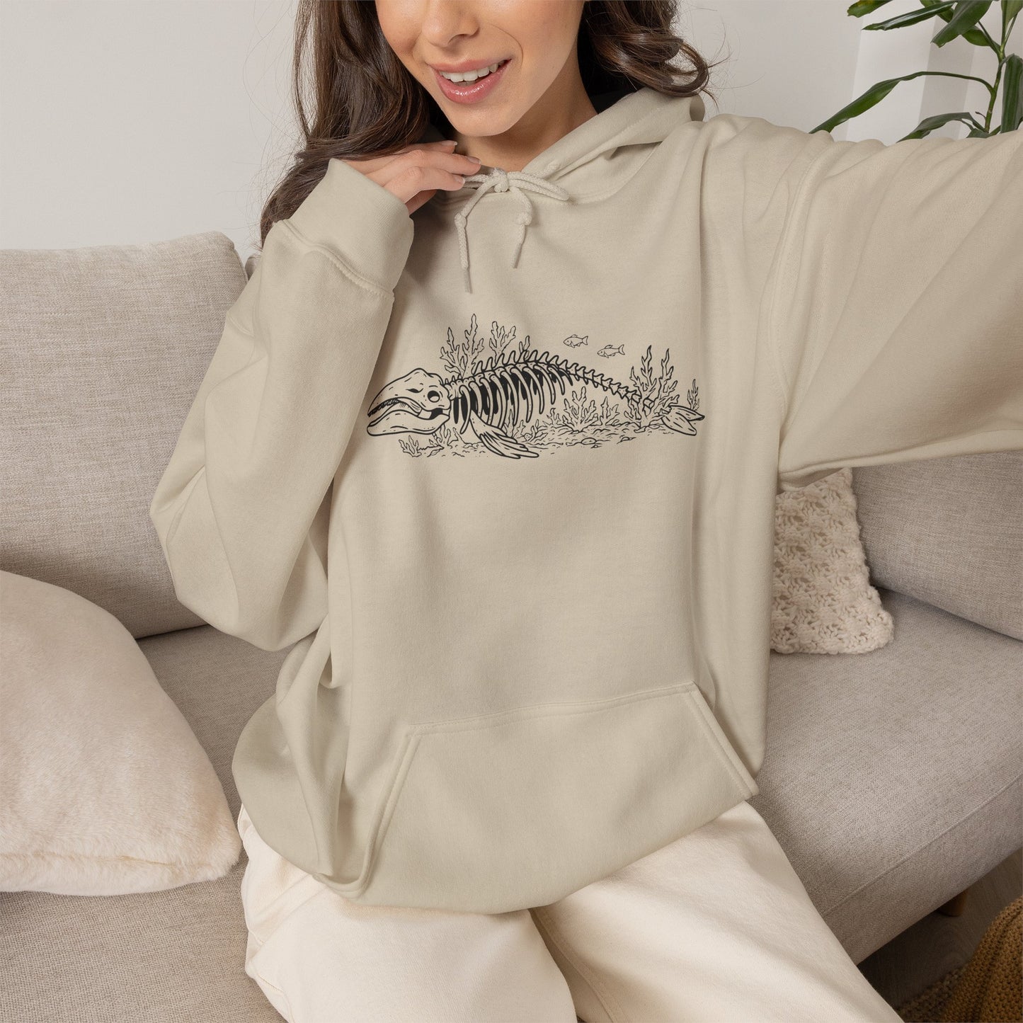 something still blooms here - unisex cotton-poly blend hoodie