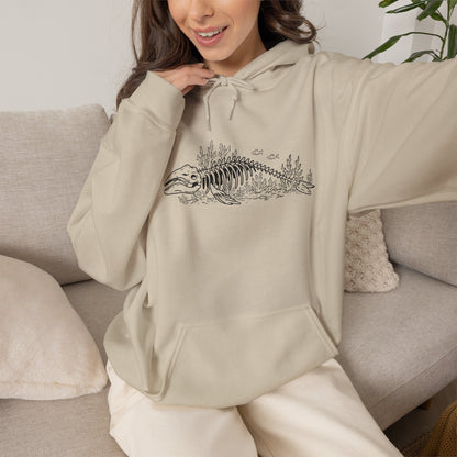 something still blooms here - unisex cotton-poly blend hoodie