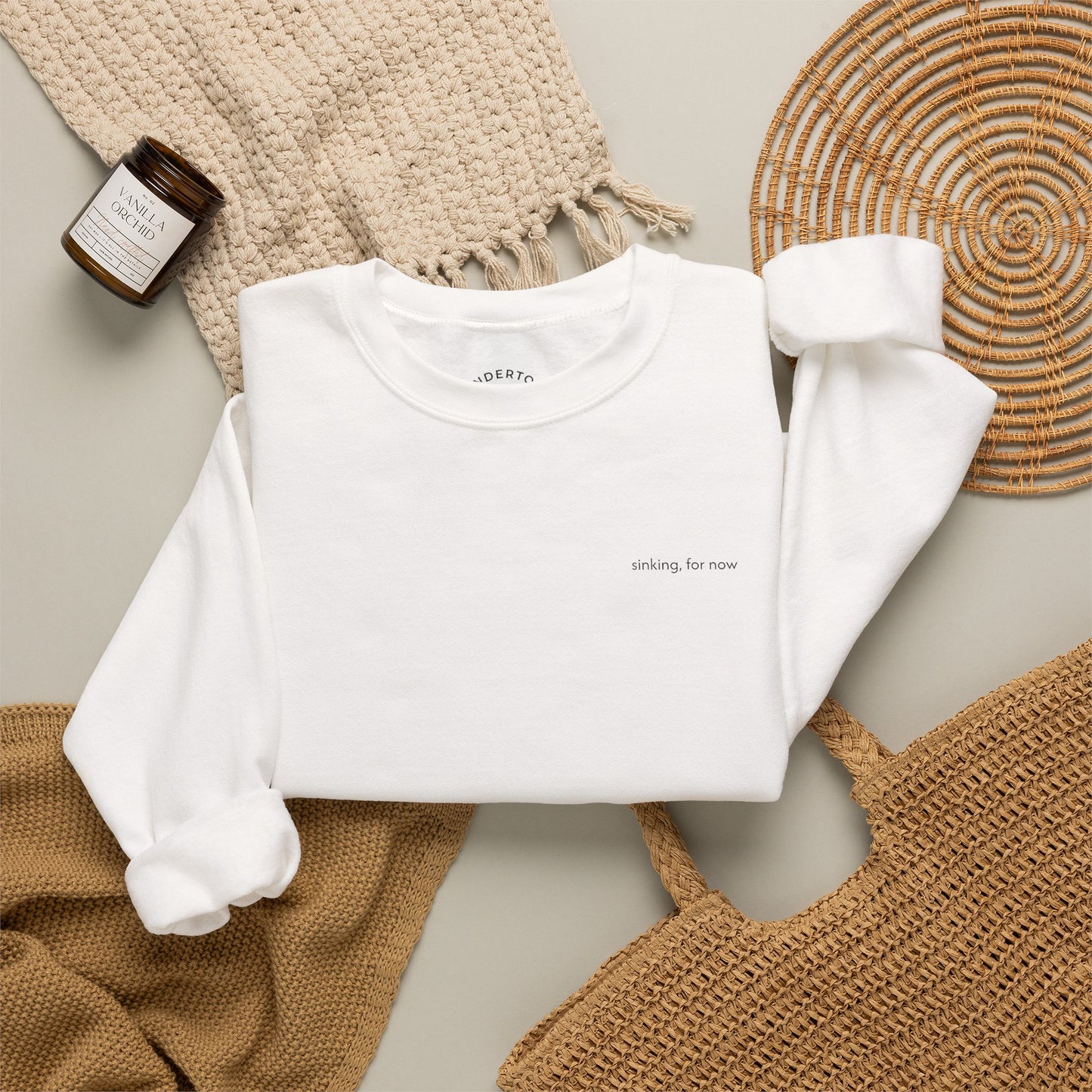 sinking, for now - Crewneck Sweater