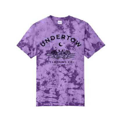 Undertow Clothing Co. premium tie-dye logo tee - unisex logo tie dye tshirt