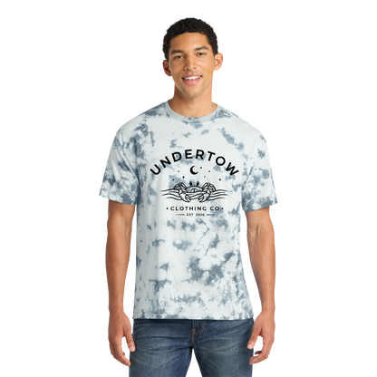 Undertow Clothing Co. premium tie-dye logo tee - unisex logo tie dye tshirt