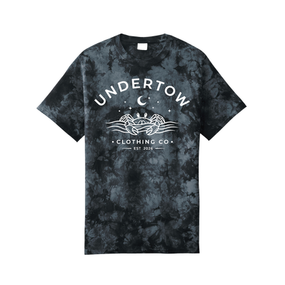 Undertow Clothing Co. premium tie-dye logo tee - unisex logo tie dye tshirt