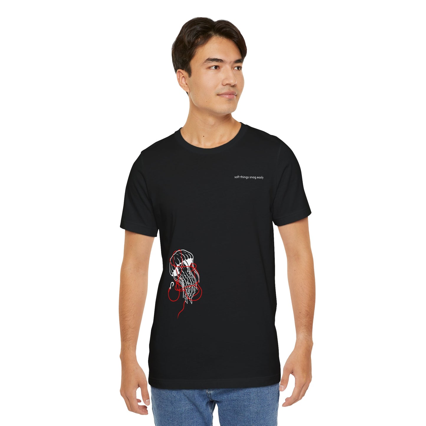 soft things snag easily - unisex cotton t-shirt