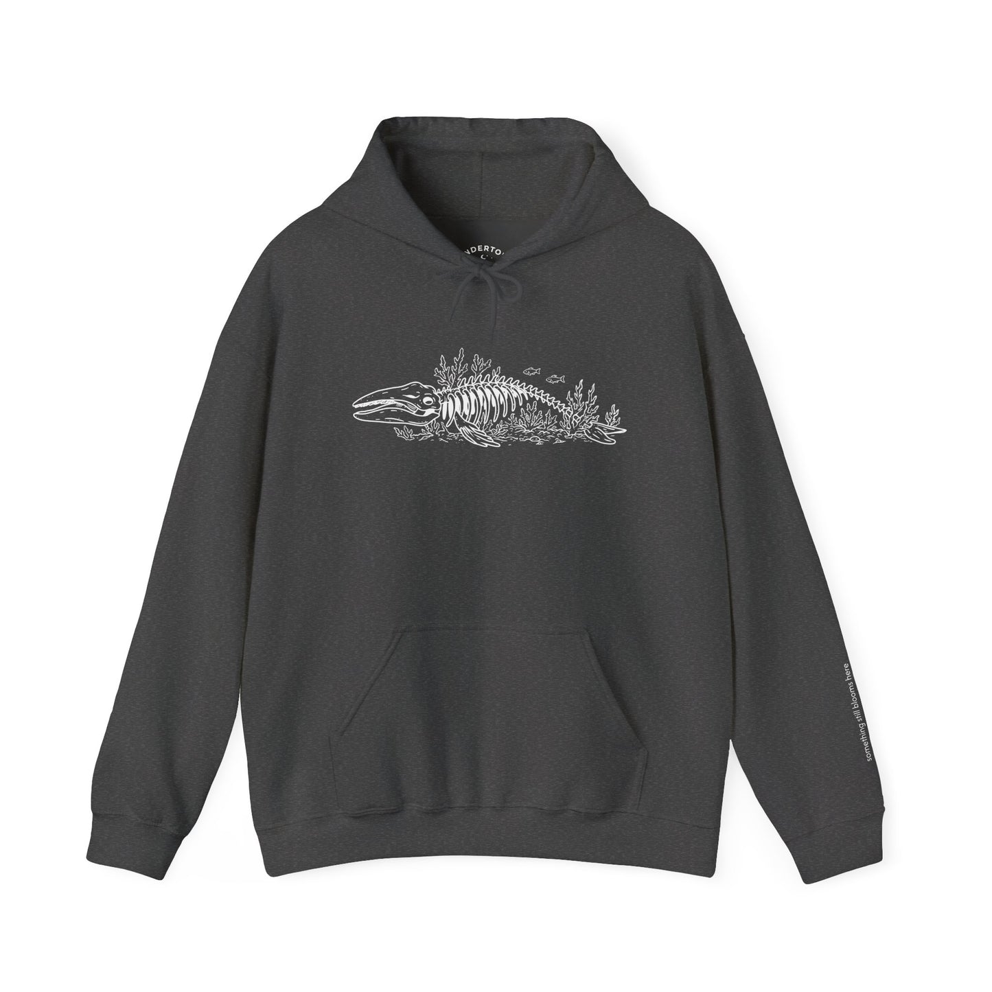 something still blooms here - unisex cotton-poly blend hoodie