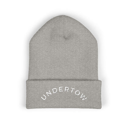 Undertow embroidered cuffed beanie (light) - unisex knit beanie