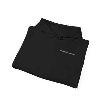 self-sufficient, somehow - unisex heavyweight hoodie