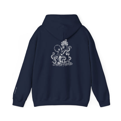 looking for light - octopus and lighthouse graphic hoodie