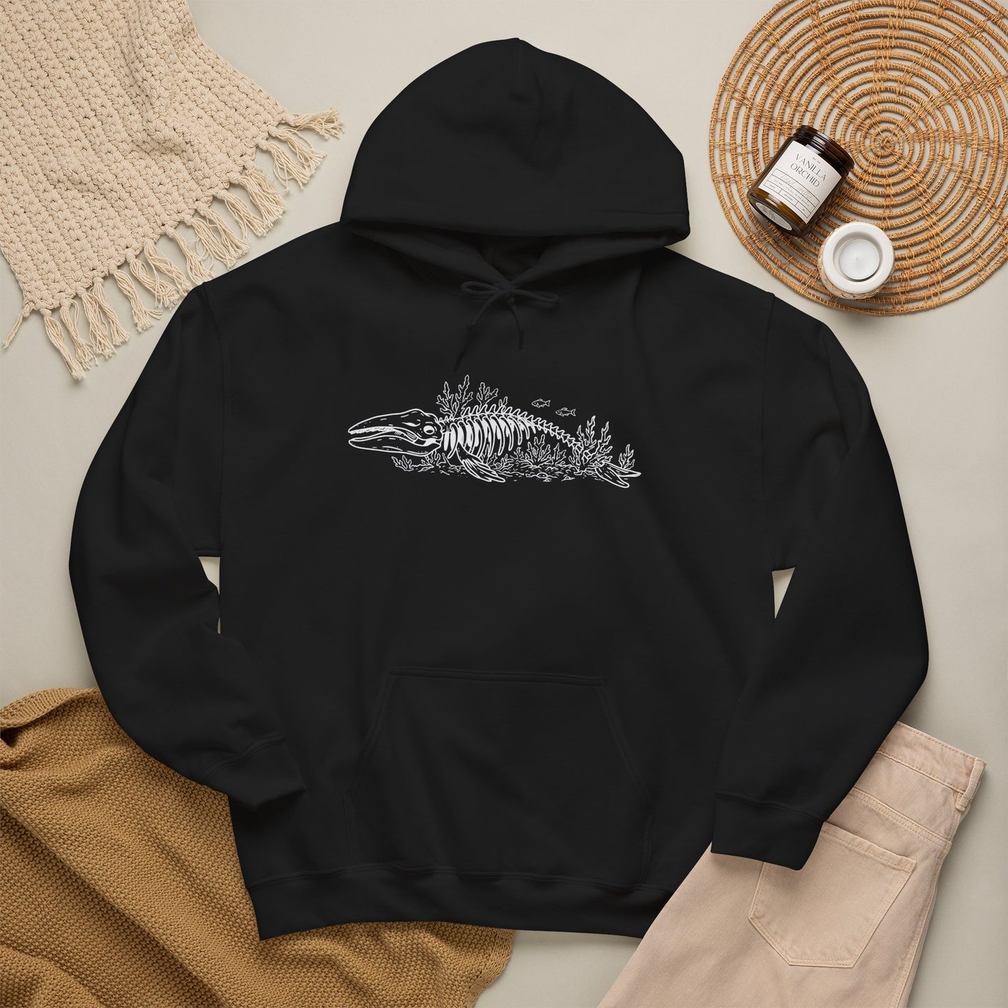 something still blooms here - unisex cotton-poly blend hoodie