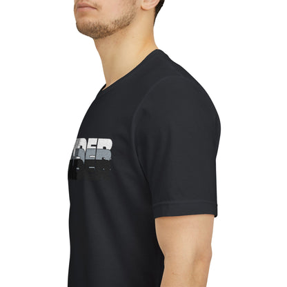 'UNDER' embroidered slogan tee - unisex vintage-style soft tshirt