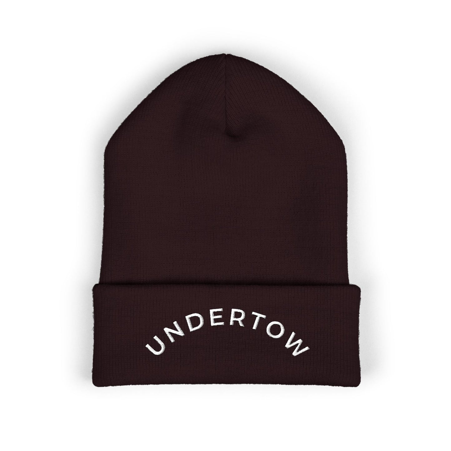 Undertow embroidered cuffed beanie (light) - unisex knit beanie