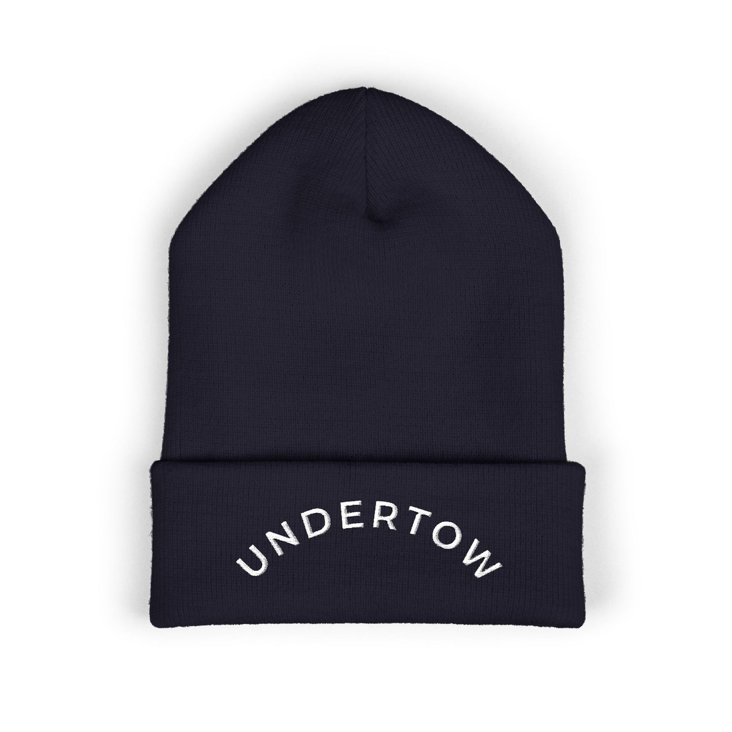 Undertow embroidered cuffed beanie (light) - unisex knit beanie