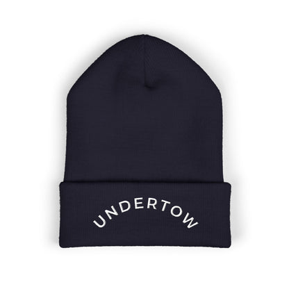 Undertow embroidered cuffed beanie (light) - unisex knit beanie