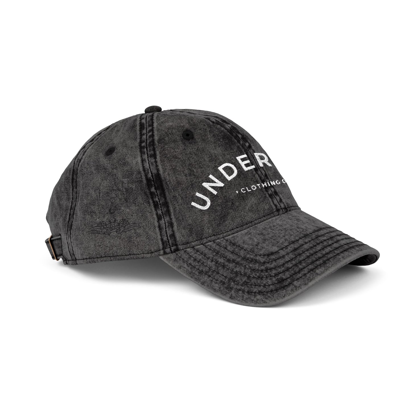 vintage embroidered Undertow logo cap - unisex denim dad hat