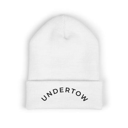 Undertow embroidered cuffed beanie (dark) - Unisex knit beanie