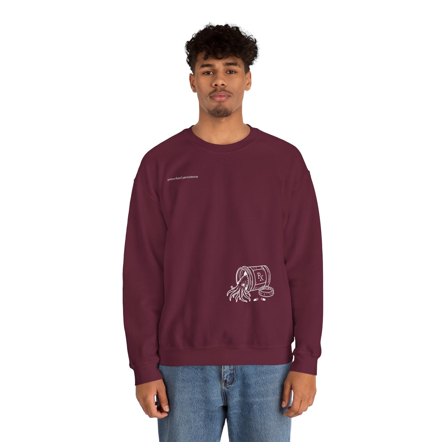 prescribed persistence - unisex mid-weight crewneck sweater