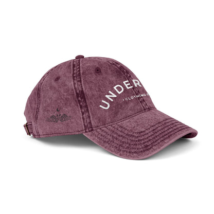 vintage embroidered Undertow logo cap - unisex denim dad hat