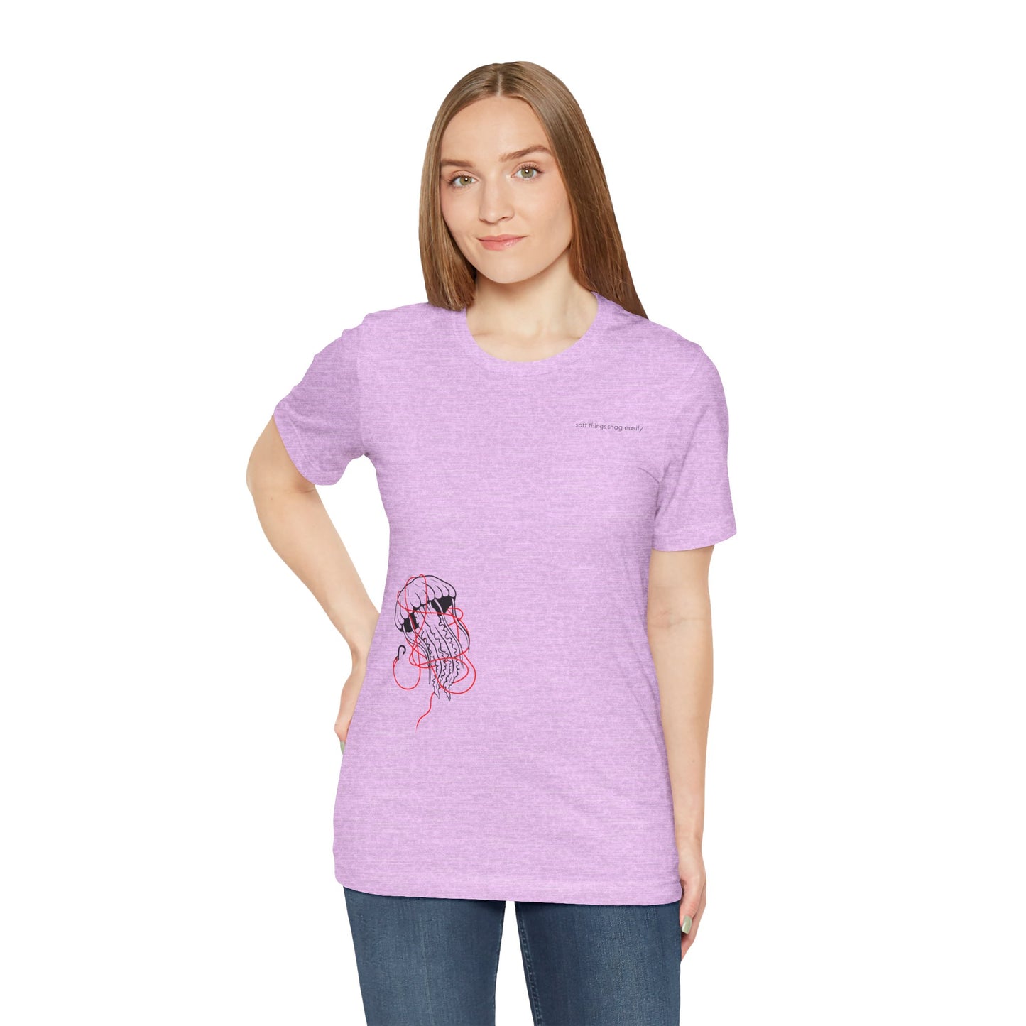 soft things snag easily - unisex cotton t-shirt