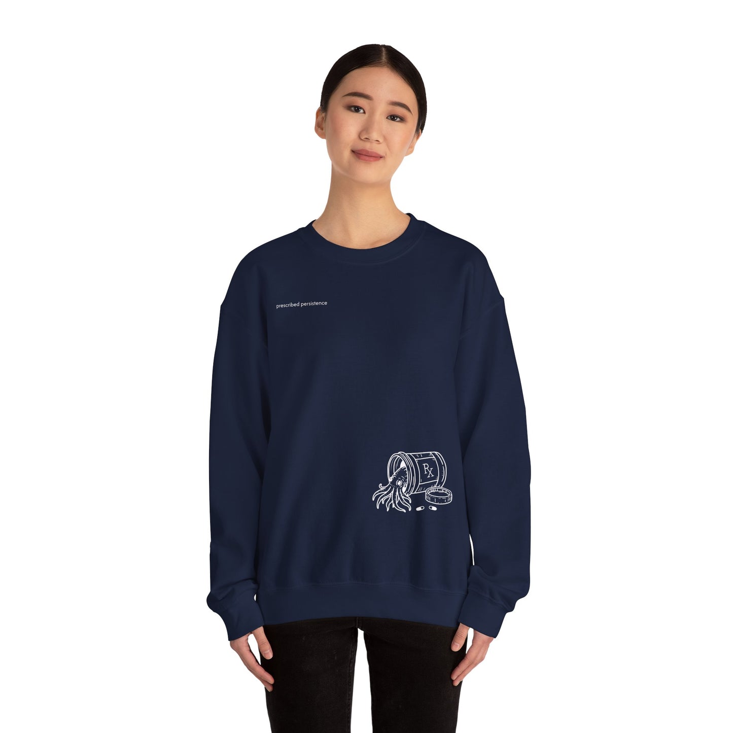 prescribed persistence - unisex mid-weight crewneck sweater