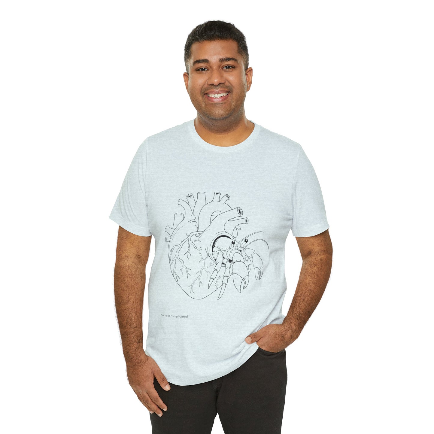 home is complicated - unisex graphic t-shirt