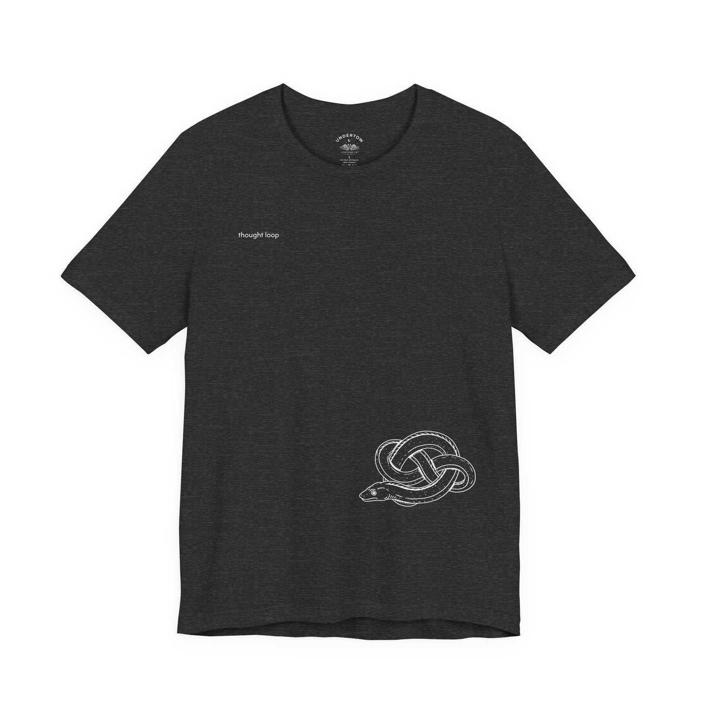 thought loop - eel in a knot graphic tee