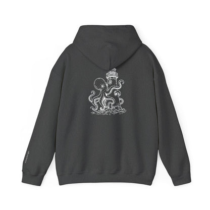 looking for light - octopus and lighthouse graphic hoodie