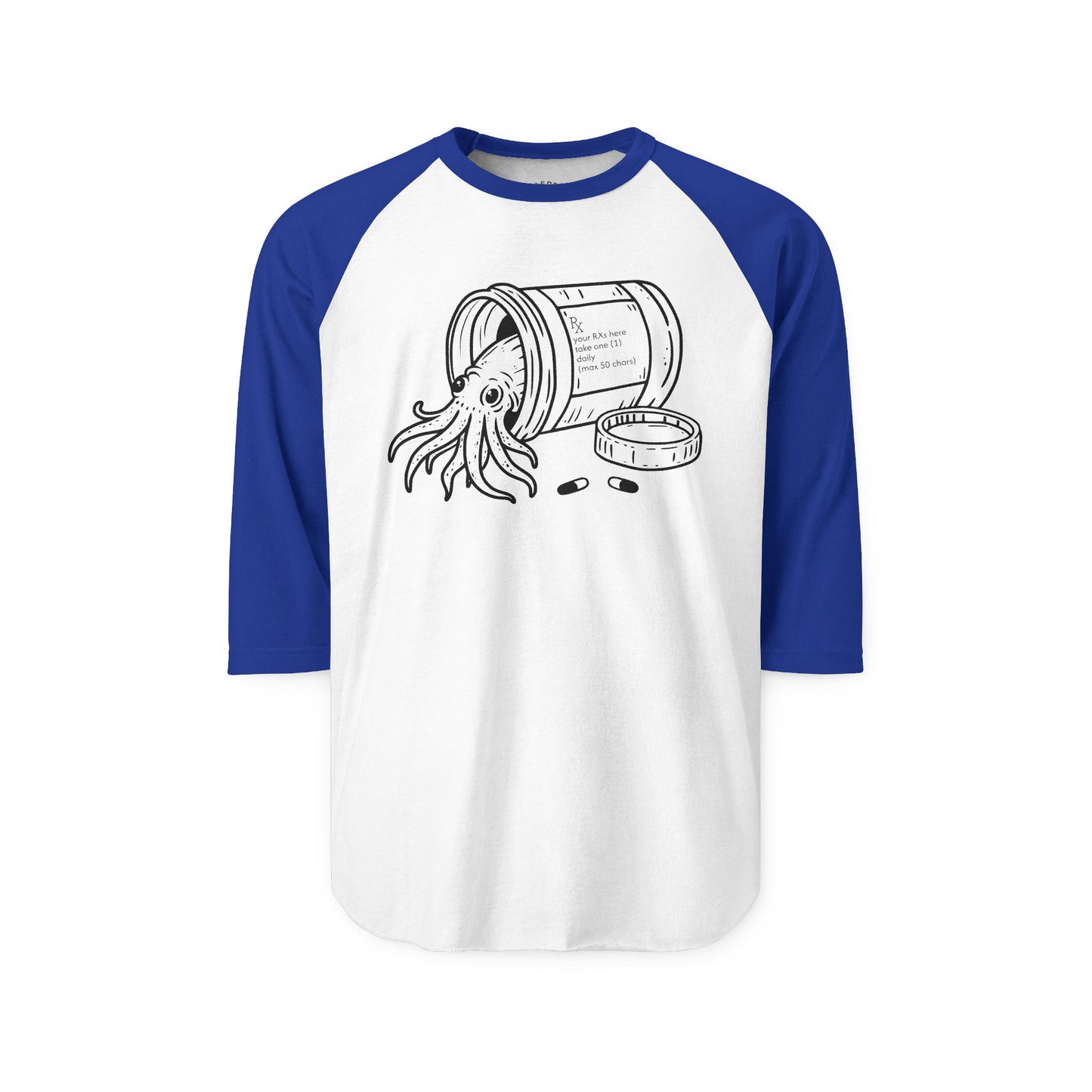 prescribed persistence raglan tee - unisex 3/4 sleeve raglan tshirt