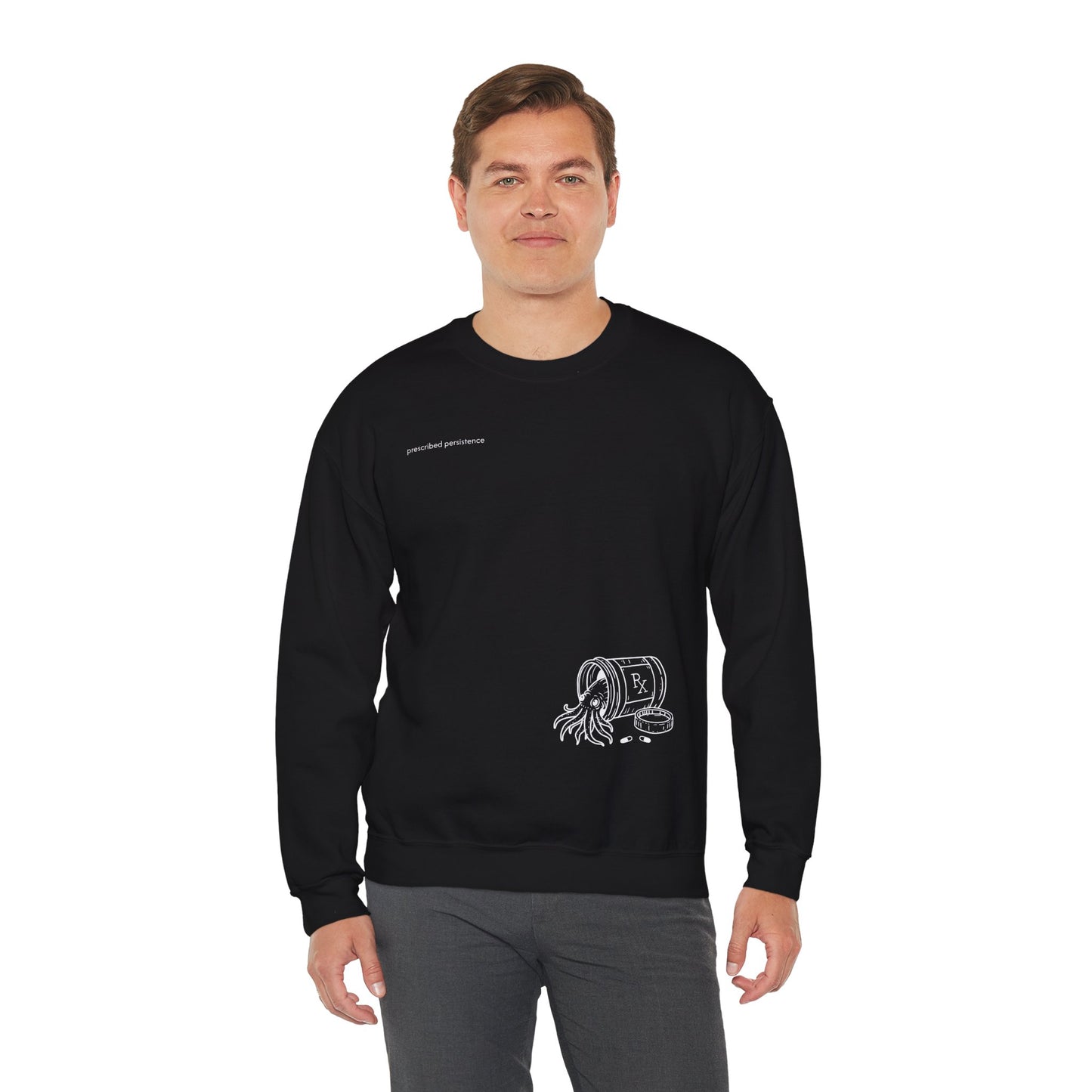 prescribed persistence - unisex mid-weight crewneck sweater
