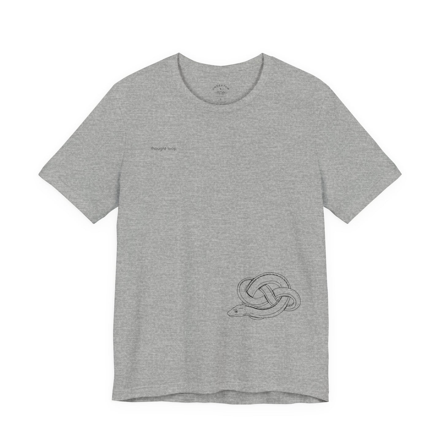 thought loop - eel in a knot graphic tee