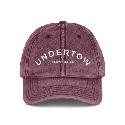 vintage embroidered Undertow logo cap - unisex denim dad hat