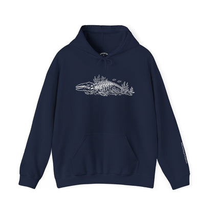 something still blooms here - unisex cotton-poly blend hoodie
