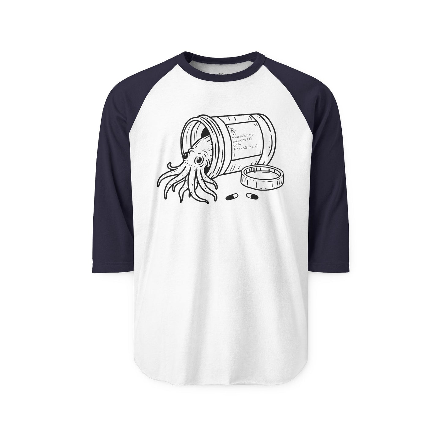prescribed persistence raglan tee - unisex 3/4 sleeve raglan tshirt