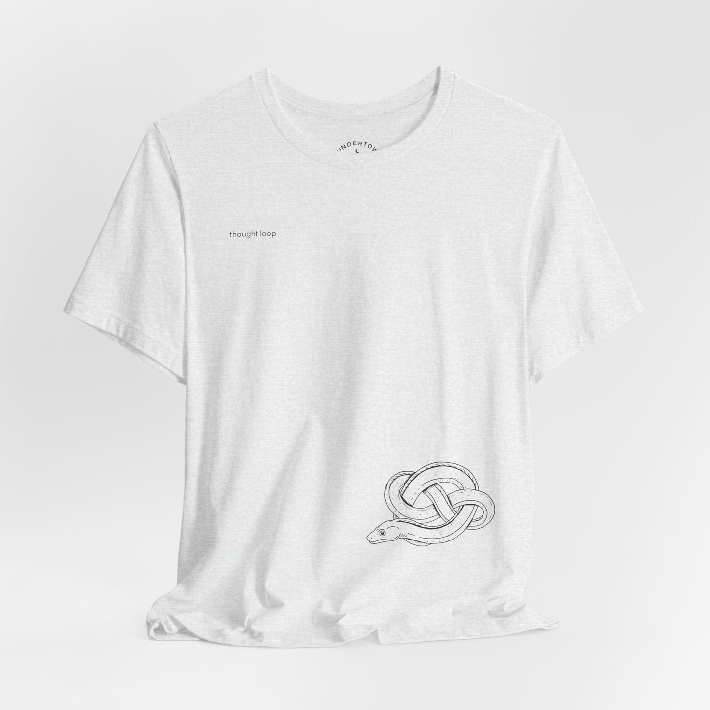 thought loop - eel in a knot graphic tee