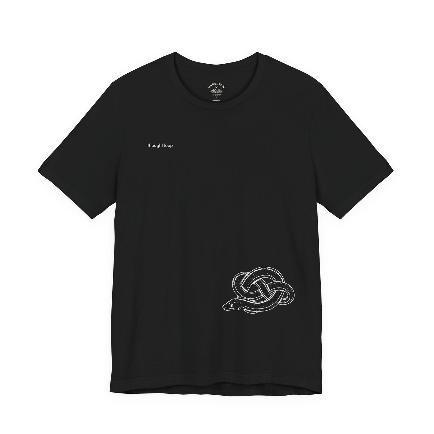thought loop - eel in a knot graphic tee