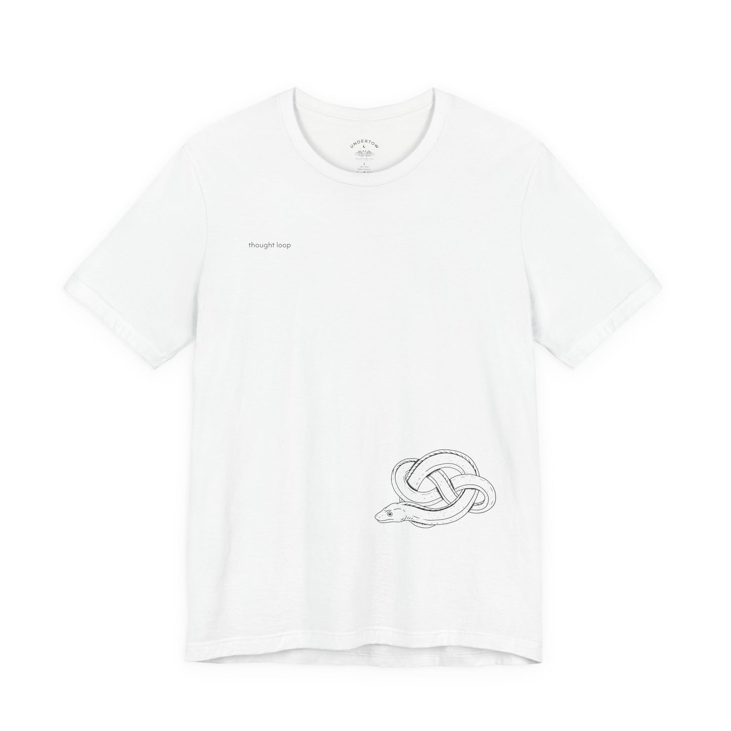 thought loop - eel in a knot graphic tee