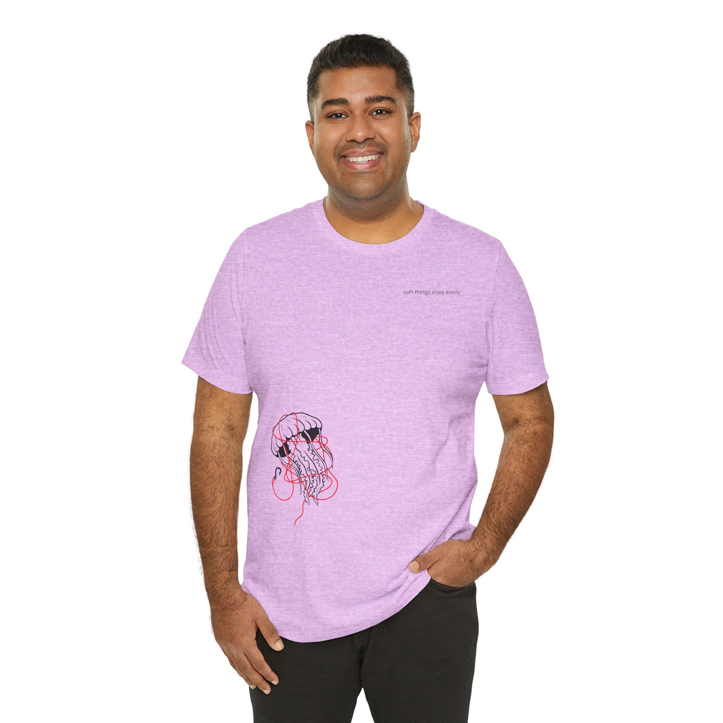 soft things snag easily - unisex cotton t-shirt