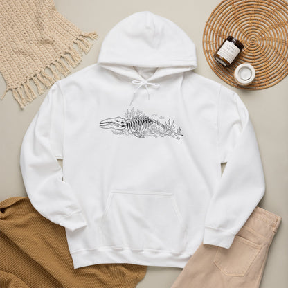 something still blooms here - unisex cotton-poly blend hoodie