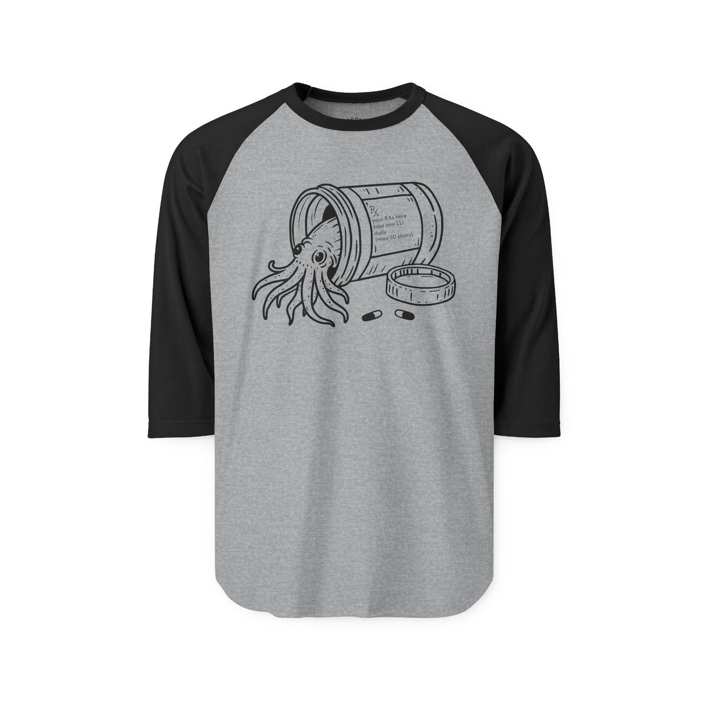 prescribed persistence raglan tee - unisex 3/4 sleeve raglan tshirt